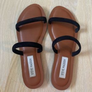 Steve Madden Myla Black Nubuck Size 6.5